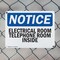 Signmission Electrical Room Telephone Room Inside, 10 in W x Rectangle, Plastic OS-2PACK-NS-P-710-L-11692 - alternate 8